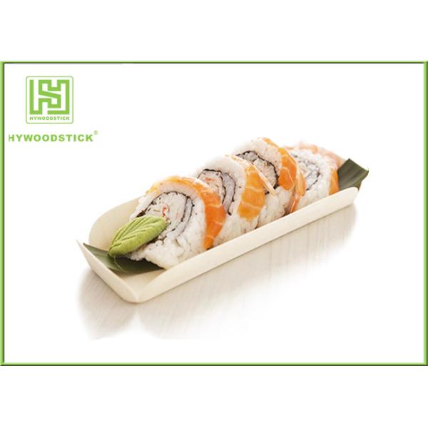 Disposable Wooden Pasta Serving Bowl , 12'' Big Wooden Sushi Bowl For Hotel