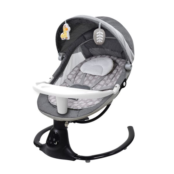 Customizable Auto Swing Cradle With Dining Tray ODM Automatic Cradle Rocker