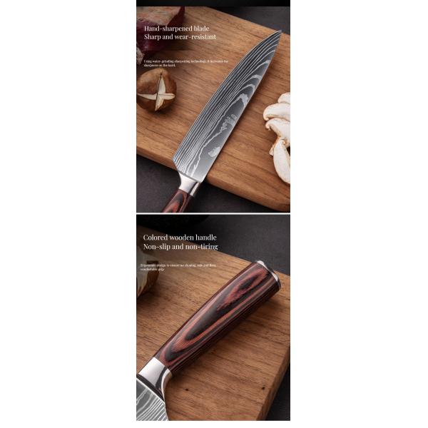 Number of Pieces 1 Stainless Steel Chef Steak Knife Set for Daily Kitchen Cut Usage