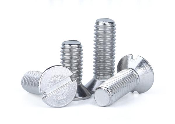 18-8 Slotted Flat Head Machine Screw M2.5 DIN 963 With Stainless Steel Material