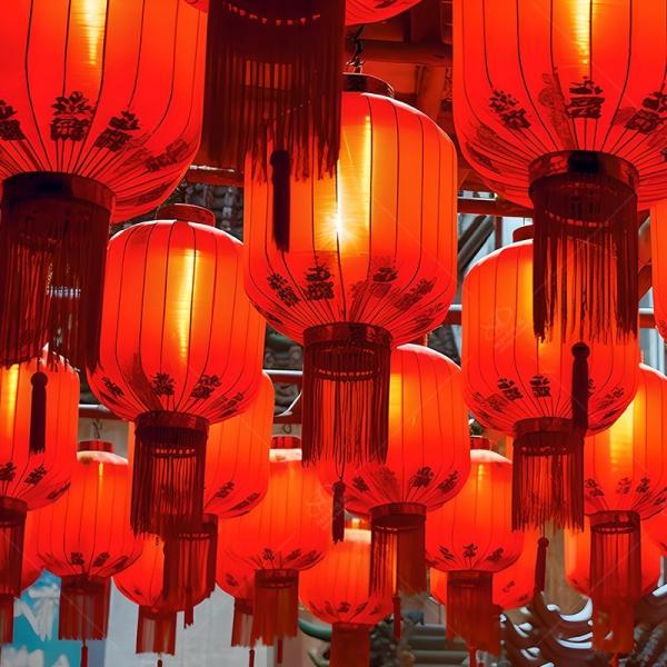 Exquisite Colored Lanterns Art Steel Frame for Festive Decoration