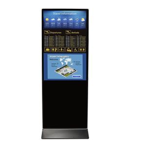 8GB Storage 42-65 Inch Floor Standing Digital Signage with 1920x1080 Resolution
