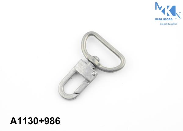 46*27mm Dog Chain Swivel Hooks / Metal Accessories For Handbags