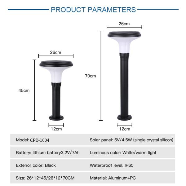 DC 5V Outdoor Solar Garden Light 6000K Patio Power Lanterns Sensor For Home Lawn Walkway