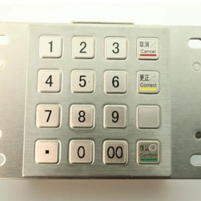 IP65 Waterproof USB RS232 Payment EPP ATM Keypad Stainless Steel 304
