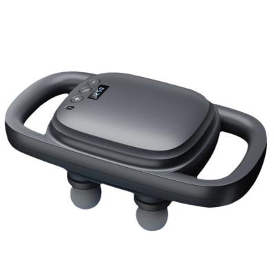 Pistola de fascia de nível profissional de alta frequência sem fio de quatro cabeças Pistola de fascia automática de massagem automática de corpo inteiro