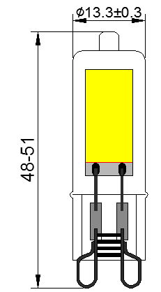 ШАРИК СИД G9 степени 5W Dimmable 5000K RoHS 360 CE