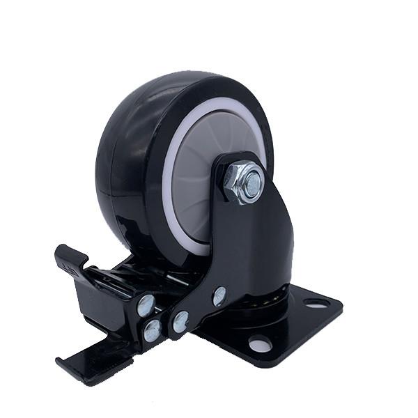 6 Inch Safety Dual Locking Plate Industrial Caster Wheels