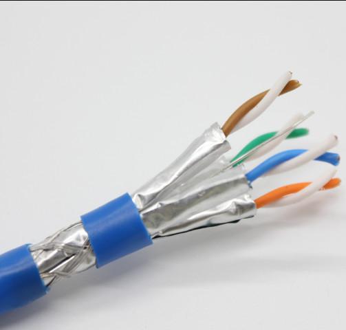 4pair Rj45 23awg Pure Copper Cat6A LAN Cable For Telecommunication