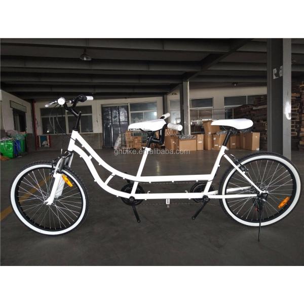 Aluminum Rim 24 Inch Double Seater Tandem Bike for Family Touring and Sightseeing