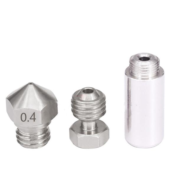 Stainless Steel MK10 All Metal Hotend Upgrade Kit 1.75mm 0.4mm Nozzle