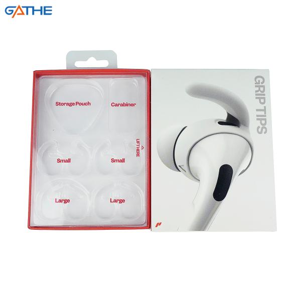 OEM белая складная электронная карточная коробка для наушников упаковка бумажные коробки с ручкой