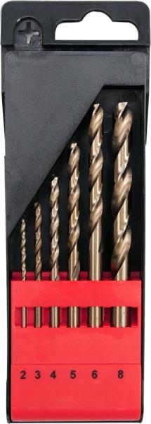HSS Drill Bit Set 6PCS 2mm-8mm for Stainless Steel Metal
