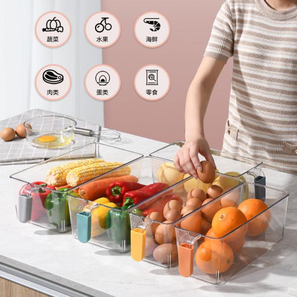 OEM Fruit Saver Containers 30.5x11.5CM Plastic Kitchen Organizer
