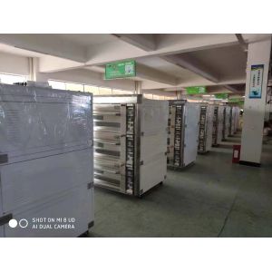 Horno rotatorio del estante del aislamiento térmico de la categoría alimenticia de 3 mercados del aire caliente