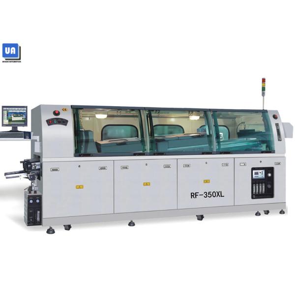 1800mm Zone Wave Soldering Machine RF-350XL Lead Free Step Motor Control PLC