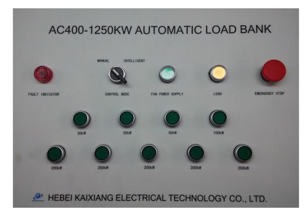 Remote Control AC Load Bank 1250 KW 3 Phase 4 Wire For Diesel Generator