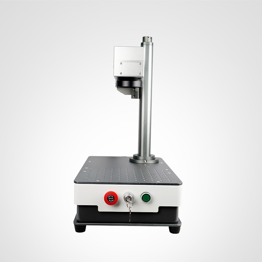Compact Desktop Laser Marker with 1064nm Fiber Source for Precision Metal Aluminum Marking