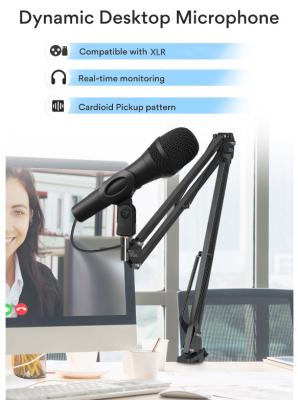 microfone de condensador Handheld XLR do estúdio 176g Mic For Gaming