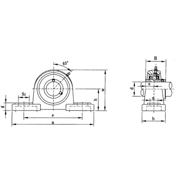 Опорные подшипники скольжения подушки шарикоподшипника НСК подушки УКП212 метрические для машинного оборудования ткани