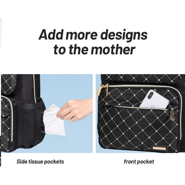 New Large-capacity Diaper Bag Multi functional Backpack Mummy Bag Small Fresh Mother and Baby Backpack