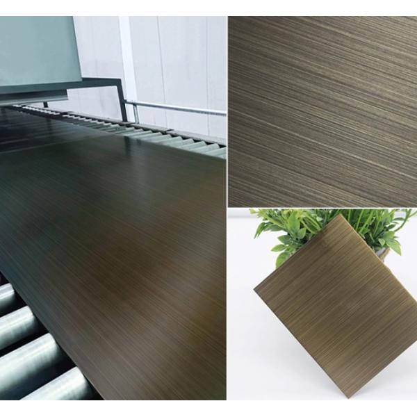 Antique 316l 1500mm Hairline Colour Coated Coil