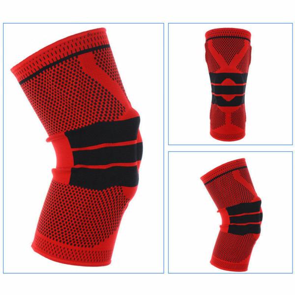 2020 New Arrivals 3D Knitted Elastic Nylon knee supports Sleeve Compression Sports Knee Brace