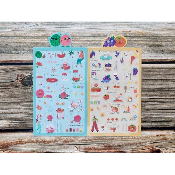 Стикеры изготовленного на заказ листа стикера мультфильма PVC милые животные прозрачные для домашнего оформления