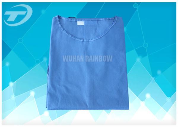 18-40G / Vestidos médicos descartáveis do M2 não tecidos com punho feito malha