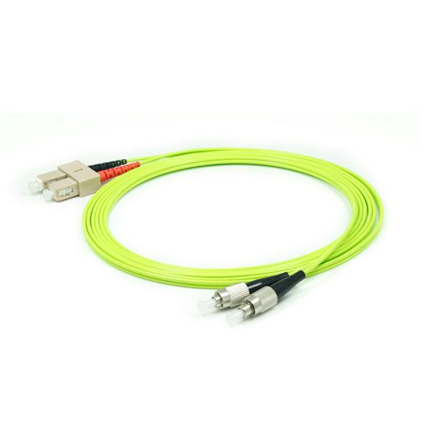 FC To SC Fiber Optic Network Cable Multimode 50/125um OM5 Low Insertion Loss