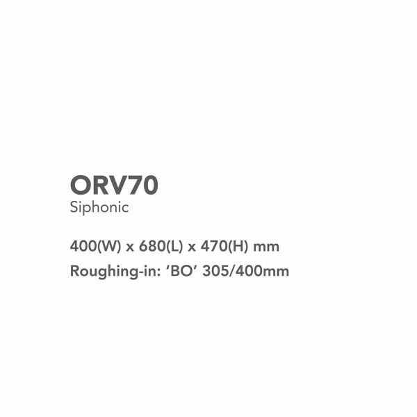 Seat Heating Intelligent Toilet User Friendly Siphonic Flush Toilet Orin ORV70