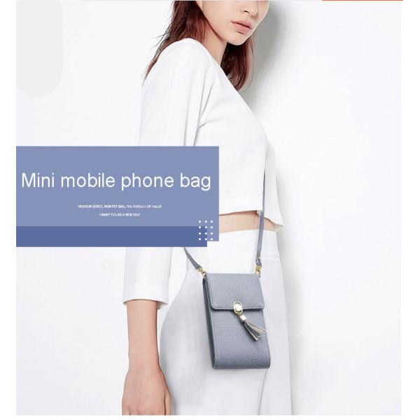 2019 mobile phone tassel lock buckle one shoulder multifunctiona purse small bags