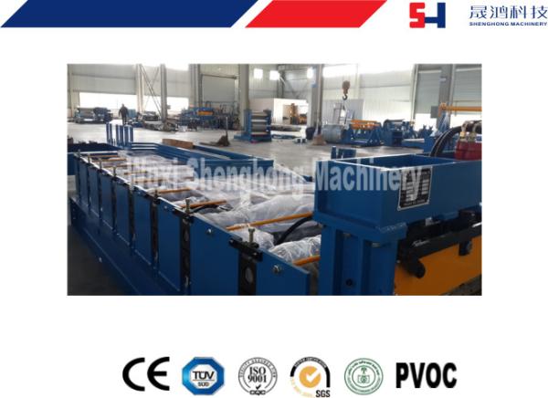 Hydraulic Decoiler Standing Seam Roof Sheet Roll Forming Machine 30 M / Min