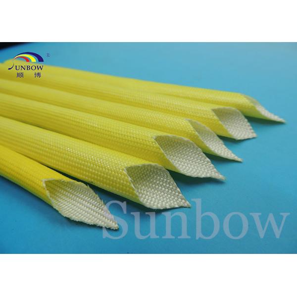 Flexible UL VW-1 Acrylic Coated Fiber Glass Sleeving / Sleeves for Insulation Wear Resistance