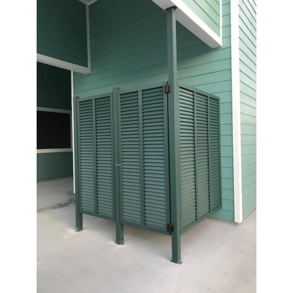 Внешние алюминиевые вертикальные люки Жалюзи Рама Внешняя вентиляционная решетка