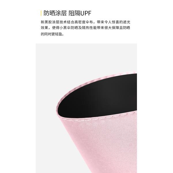 Small Capsule 96cm Diameter 5 Folding Umbrella 8 Panels Anti UV Ultra Light