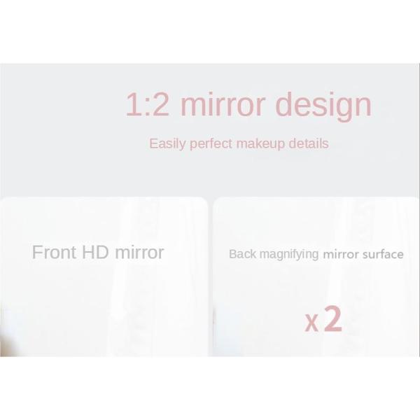 Модный дизайн Пластиковое и стеклянное зеркало Стоящее настольное макияж зеркало для путешествий