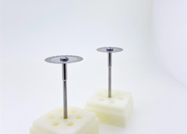 Plated Rapid Zirconia Cutting Burs Flexible 19mm Rotary Cutting Disc For All Ceramics