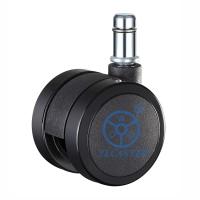 M11x22mm Grip Ring Stem Small Neck Swivel Office Chair Casters 2