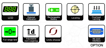 Balanza de bolsillo de acero inoxidable 300 kg Capacidad 10 g Plataforma de pesaje de precisión OEM Personalizada con función de medición de peso