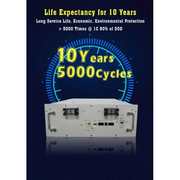 наивысшая мощность батареи лития цикла батареи телекоммуникаций 48V 51.2V 100Ah LiFePO4 глубокая