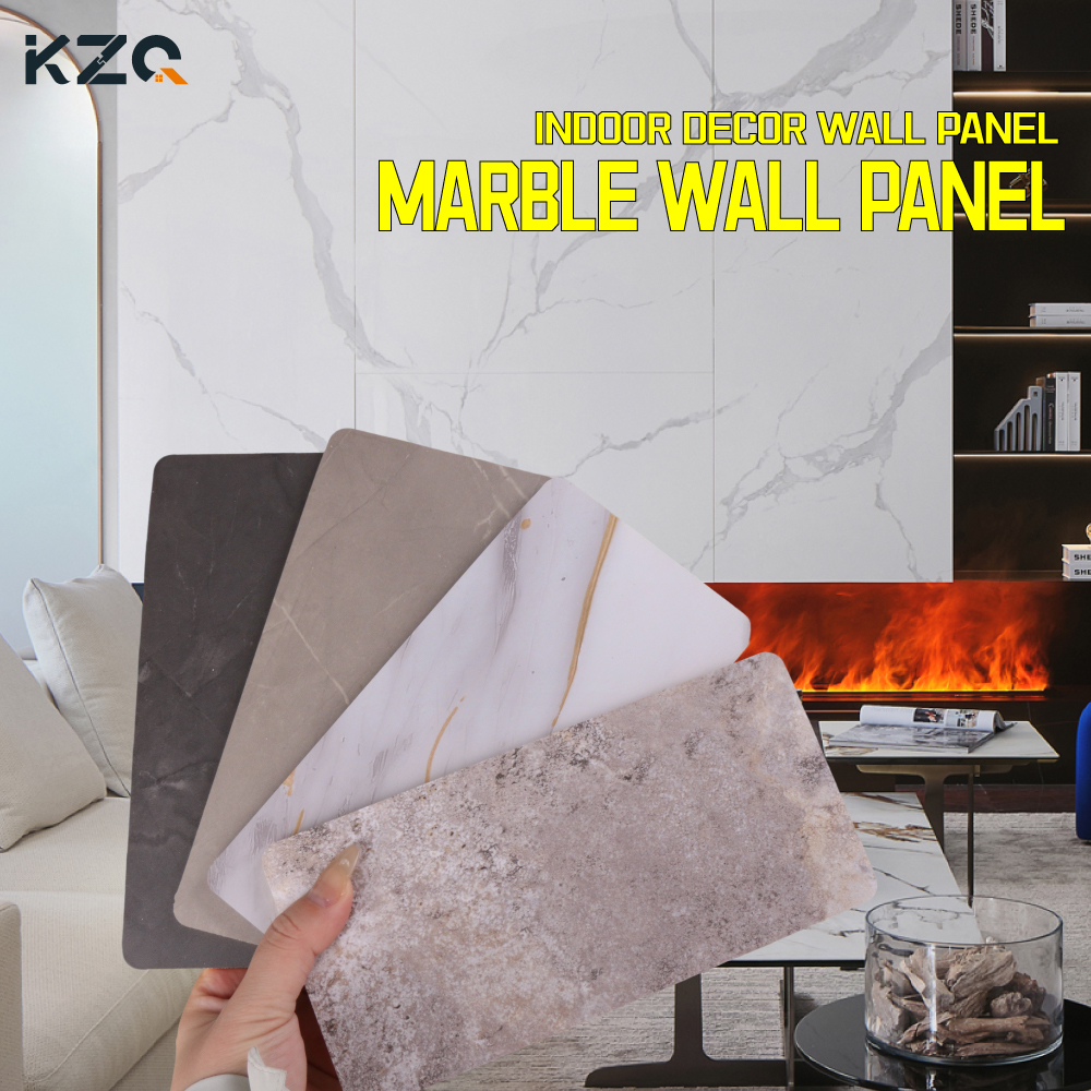 Factory Customized Marble Wall Panels Background Walls Bamboo Wood Fiber Flexible Wall Panels