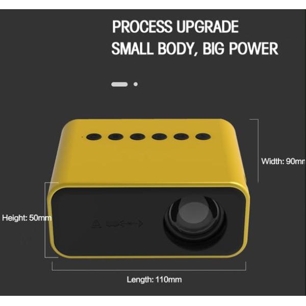 Outdoor 35Lumens Home Cinema Video Smart Projector  2 K Resolution Manual Lens LED Lamp Bag Accessory