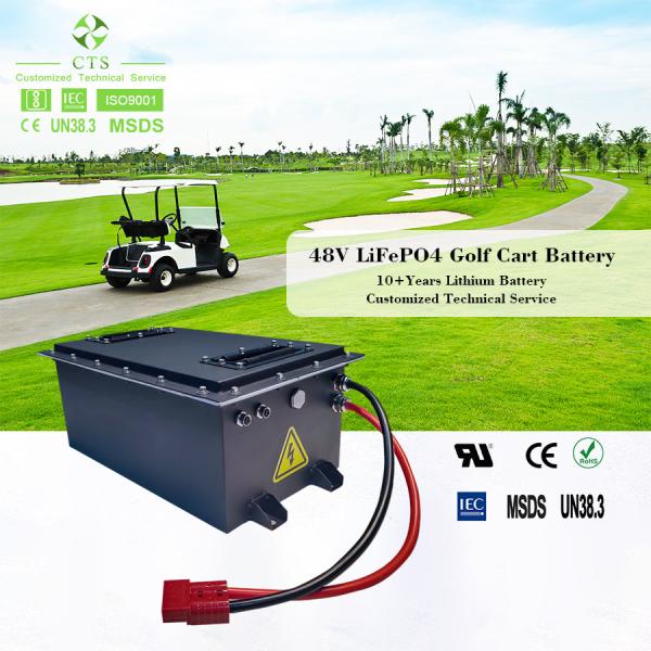 CTS professional manufacture 48v 72v 60ah 80ah lifepo4 lithium battery pack for electric forklift golf cart with BMS