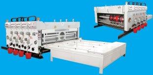 Automatic Slotting Flexo Sticker Printer Machine With Printing Pressing Roller