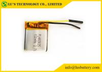 Bateria de lítio recarregável pequena da bateria de íon de lítio PL402025 da bateria 3,7 V 150mah LP402025 do polímero de Li