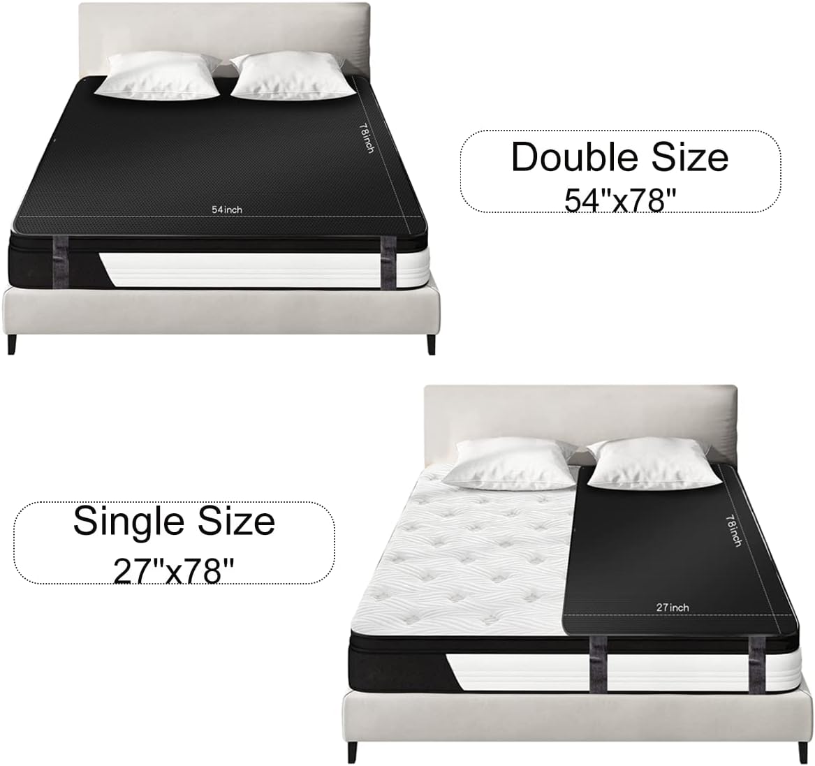 Eco-Friendly Conductive Carbon Coated Vegan Leather Grounding Pad Mattress Cover Breathable Comfortable Leather Grounding Pad