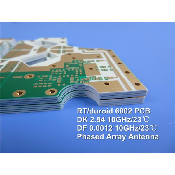 Rogers PCB Built on RT/Duroid 6002 10mil 0.254mm DK2.94 With Immersion Gold for RF Microwave Phased Array Antennas