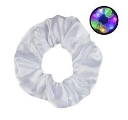 Durable Brown Stretchy Hair Ties Pack Ring Girls LED Luminous Satin Colorful Party 11cm