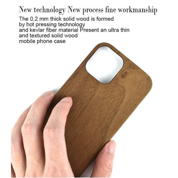 Износоустойчивый супер тонкий деревянный случай телефона на iPhone 12 Pro Макс